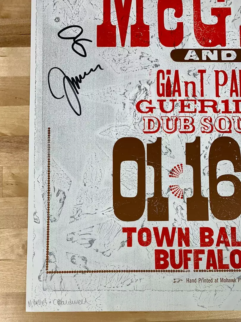 Mohawk Press Umphrey's McGee - 2013 Poster Buffalo, NY Band Signed 47/215 8 Mohawk Press Umphrey's McGee - 2013 Poster Buffalo, NY Band Signed 47/215