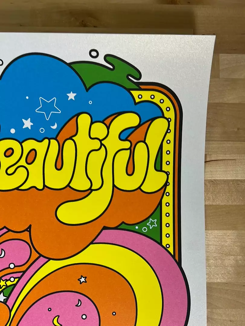 Life Is Beautiful Festival - 2021 Ames Brothers Poster Pearl Metallic Gig Posters 6 Life Is Beautiful Festival - 2021 Ames Brothers Poster Pearl Metallic Gig Posters