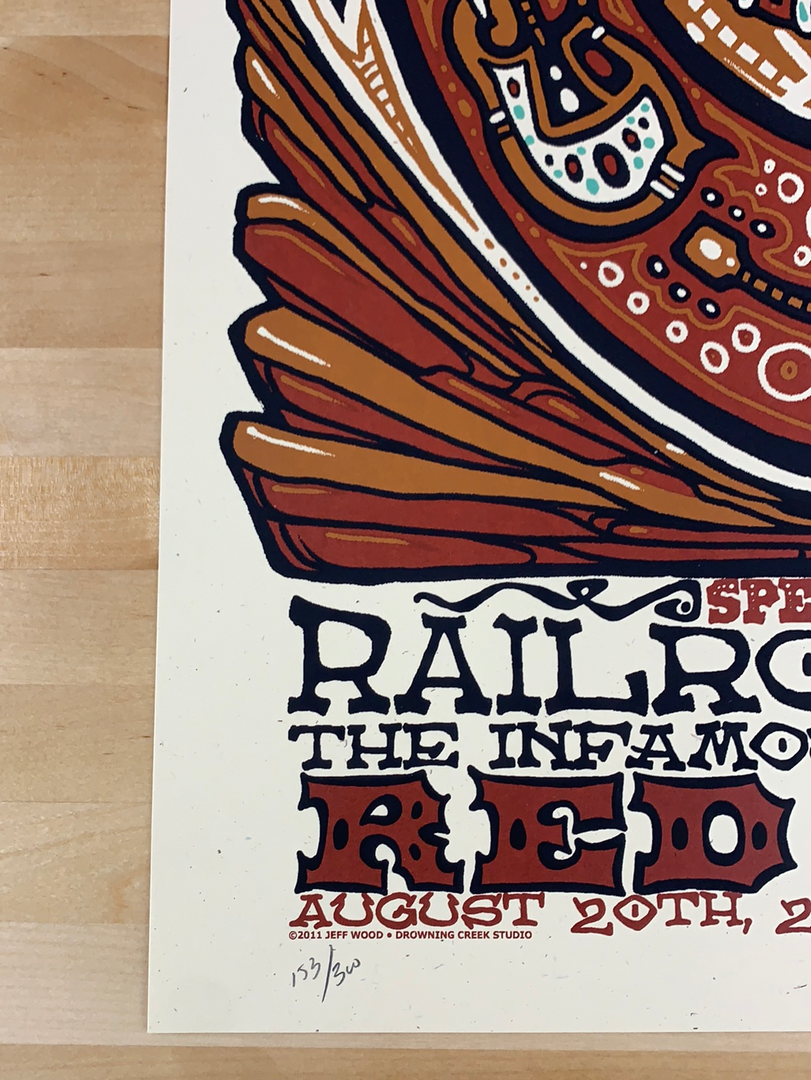 Yonder Mountain String Band - 2011 Jeff Wood Poster Red Rocks Morrison, CO 8 Yonder Mountain String Band - 2011 Jeff Wood Poster Red Rocks Morrison, CO