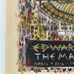 Edward Sharpe & The Magnetic Zeros - 2016 Dan Grzeca Poster Cambridge, MA