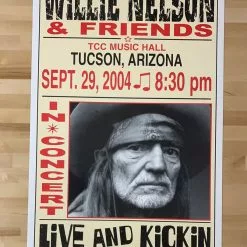 Willie Nelson - 2004 Franks Brothers 9/29 Poster Tucson, AZ Gig Posters