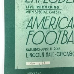 American Football/Song Exploder - 2015 Landland Poster Chicago, IL Lincoln Hall
