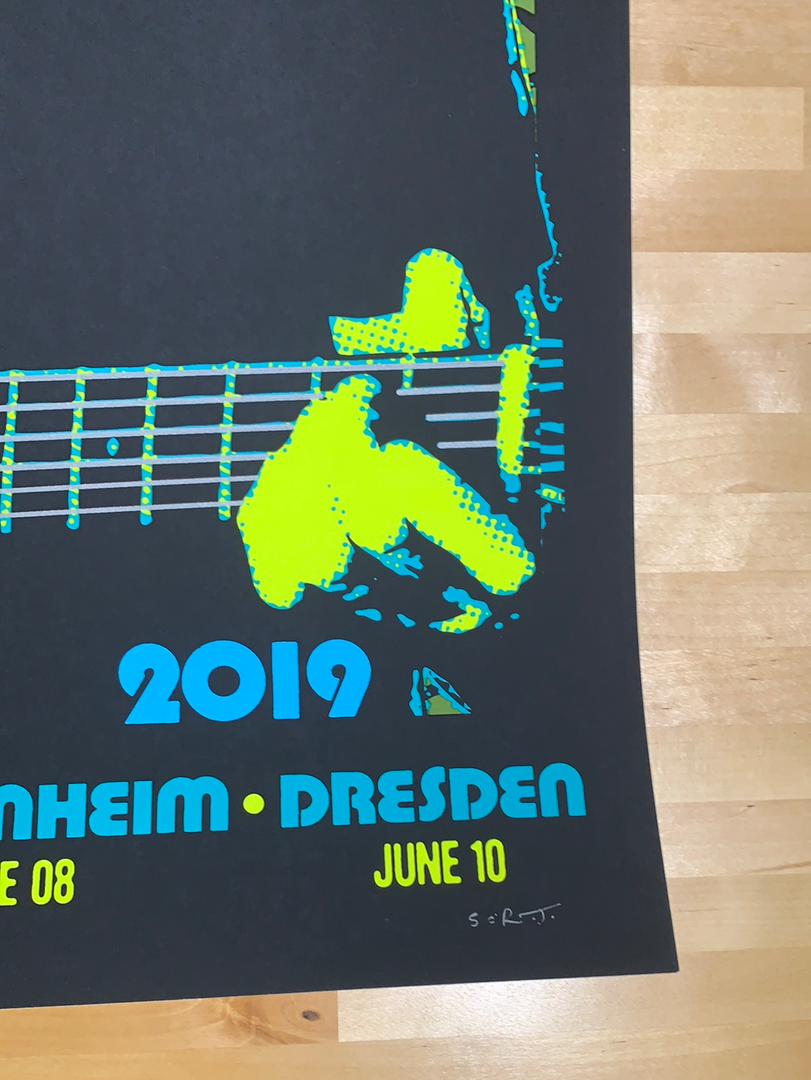 Eric Clapton - 2019 Scrojo Poster European Tour Gig Posters 7 Eric Clapton - 2019 Scrojo Poster European Tour Gig Posters