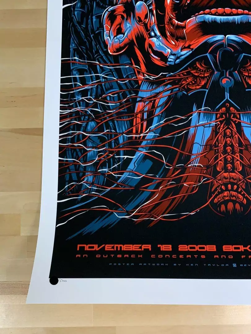 Metallica - 2008 Ken Taylor Poster Tulsa, OK BOK Center 8 Metallica - 2008 Ken Taylor Poster Tulsa, OK BOK Center