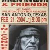 Willie Nelson - 2004 Franks Brothers 2/21 Poster San Antonio, TX 2 Willie Nelson - 2004 Franks Brothers 2/21 Poster San Antonio, TX