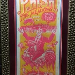 Phish - 2000 Jim Pollock Poster Hartford, CT Meadows Music Theatre, Framed