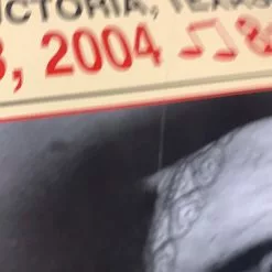 Willie Nelson - 2004 Franks Brothers 12/3 Poster Victoria, TX (damaged)