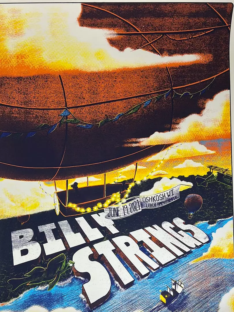 Railey Bace Prints Gig Posters Billy Strings - 2021 Bailey Race Poster Oshkosh, WI 6/19 3 Railey Bace Prints Gig Posters Billy Strings - 2021 Bailey Race Poster Oshkosh, WI 6/19