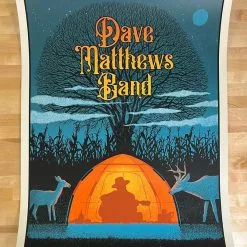Methane Studios Dave Matthews Band - 2021 Methane Poster Noblesville, IN 6/22 Gig Posters