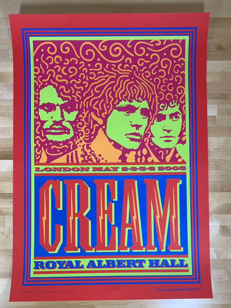 Eric Clapton Cream - 2005 John Van Hamersveld Poster London AE 19x27.5 4 Eric Clapton Cream - 2005 John Van Hamersveld Poster London AE 19x27.5