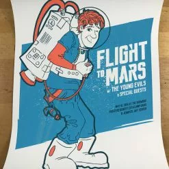 Flight To Mars - 2014 Dumbgun Poster Seattle, WA Showbox