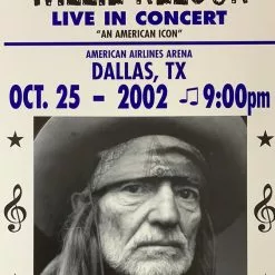 Willie Nelson - 2002 Franks Brothers 10/25 Poster Dallas, TX