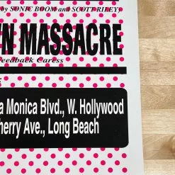 E.A.R. - 1996 Seaside Printing Poster Sonic Boom Hollywood, CA Gig Posters