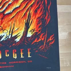 Colorado Umphrey's McGee - 2019 Peter Schaw Poster Red Rocks, Morrison, CO AUTOGRAPHED