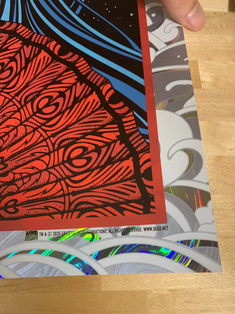 Grateful Dead - 2020 Todd Slater Poster Lava Foil Edition #1/150 7 Grateful Dead - 2020 Todd Slater Poster Lava Foil Edition #1/150
