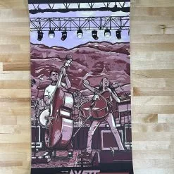 The Avett Brothers - 2021 Darin Shock Poster Red Rocks Morrison, CO 7/10