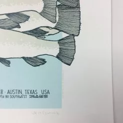 Flatstock 43 - 2014 Justin Santora Poster Austin, TX Austin Convention Center Art Prints