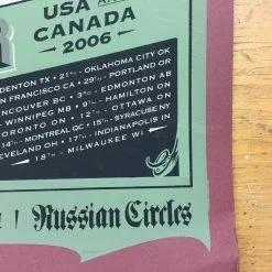 Pelican - 2006 Burlesque Of North America Poster Multiple Venues - Red Variant 13 Pelican - 2006 Burlesque Of North America Poster Multiple Venues - Red Variant