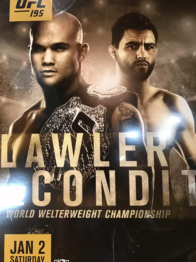 Sold Out Posters UFC 195 Poster Lawler Vs. Condit MGM PPV 3 Sold Out Posters UFC 195 Poster Lawler Vs. Condit MGM PPV