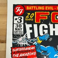 Foo Fighters - 2015 Chris Hopewell Poster Slane, Ireland