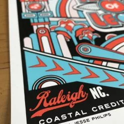 Kings Of Leon - 2017 Jesse Philips Poster Raleigh, Walnut Creek Amphitheatre 9 Kings Of Leon - 2017 Jesse Philips Poster Raleigh, Walnut Creek Amphitheatre