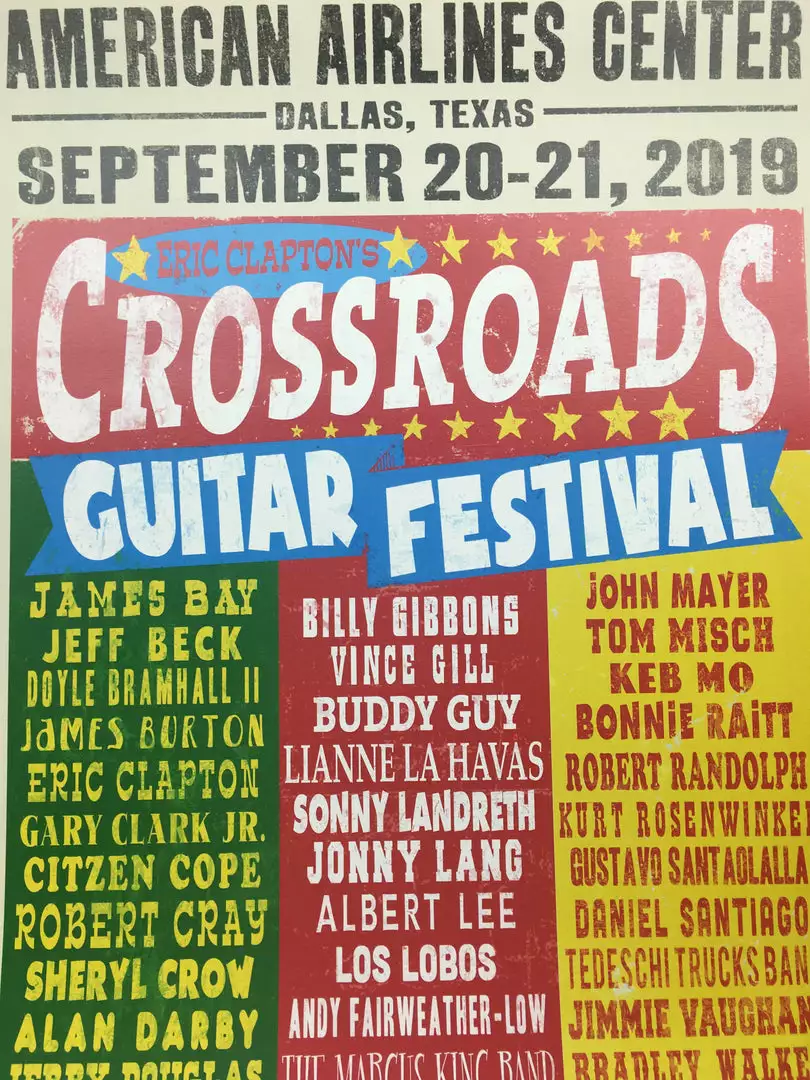 Sold Out Posters Crossroads Guitar Festival - 2019 Poster Dallas, TX American Airlines Center 3 Sold Out Posters Crossroads Guitar Festival - 2019 Poster Dallas, TX American Airlines Center