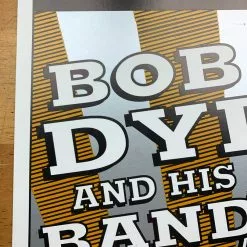 Bob Dylan - 2004 Geoff Gans Poster Rochester, NY Gordon Field House SILVER Varia