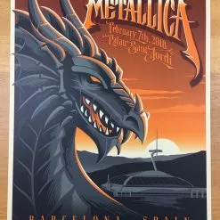 Gig Posters Metallica - 2018 Mark 5 Poster Barcelona, ESP Palau Sant Jordi 11 Gig Posters Metallica - 2018 Mark 5 Poster Barcelona, ESP Palau Sant Jordi