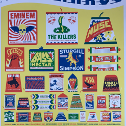 Gig Posters Bonnaroo - 2018 Mike Davis Poster Manchester, TN