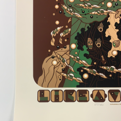 Like A Villain - 2014 Guy Burwell Poster S/N Gig Posters