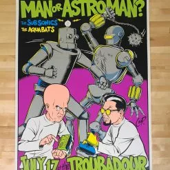 Man Or Astro-Man? - 1996 Chris Coop Poster West Hollywood, CA Troubadour