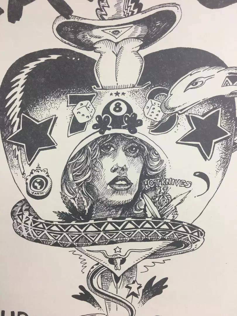 Uranium Savage - 1975 Kerry Awn Poster Austin, TX Soap Creek Saloon Gig Posters 4 Uranium Savage - 1975 Kerry Awn Poster Austin, TX Soap Creek Saloon Gig Posters