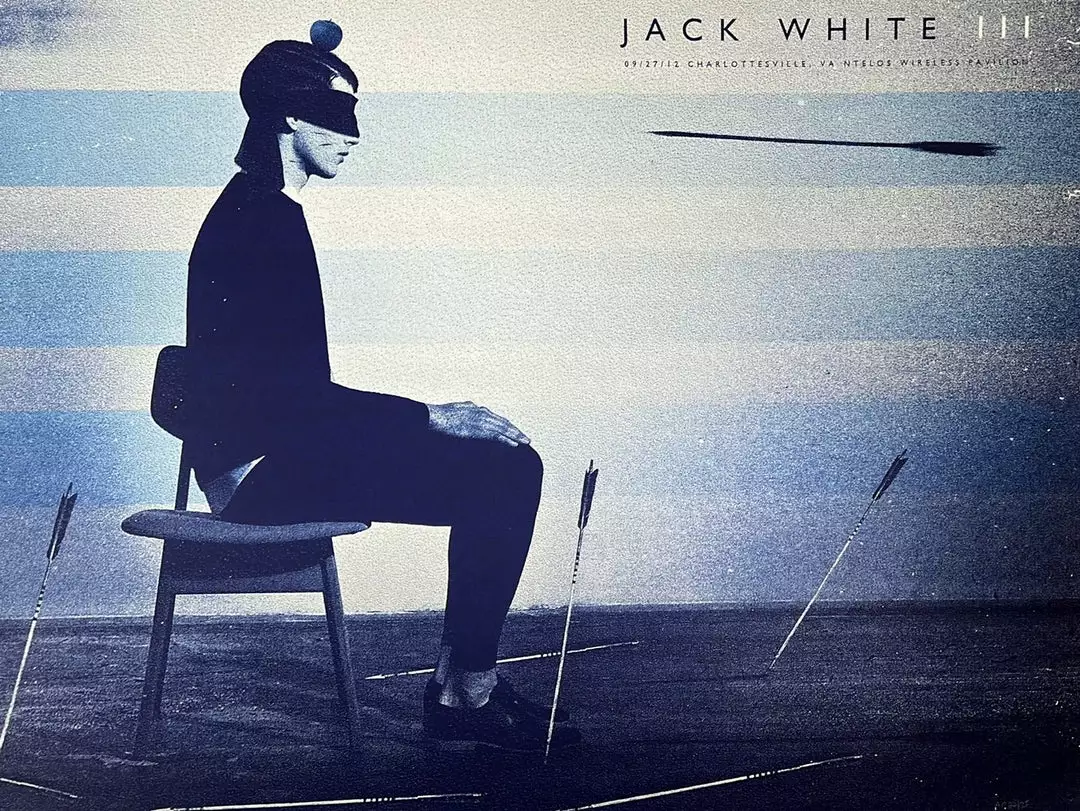 Jack White - 2012 The Silent Giants Poster Charlottesville, VA Gig Posters 3 Jack White - 2012 The Silent Giants Poster Charlottesville, VA Gig Posters