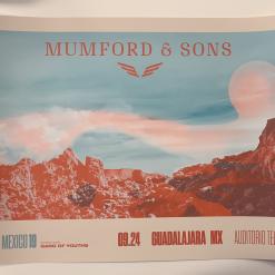 Sold Out Posters Mumford & Sons - 2019 Poster Guadalajara, Mexico Gentlemen Of The Road Gig Posters