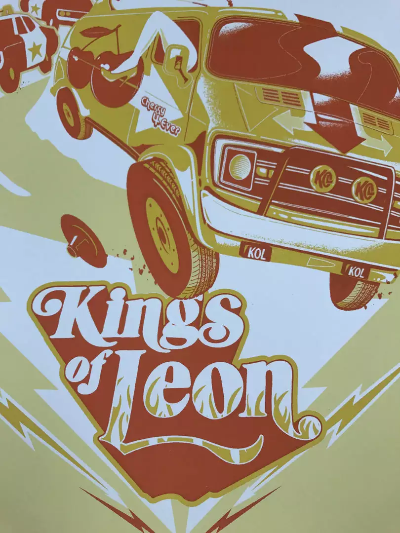 Kings Of Leon - 2017 Jason Malmberg Poster Holmdel, NJ, PNC Bank Arts Center Gig Posters 4 Kings Of Leon - 2017 Jason Malmberg Poster Holmdel, NJ, PNC Bank Arts Center Gig Posters