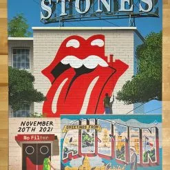 Sold Out Posters Rolling Stones - 2021 Poster No Filter Tour Austin, TX Gig Posters
