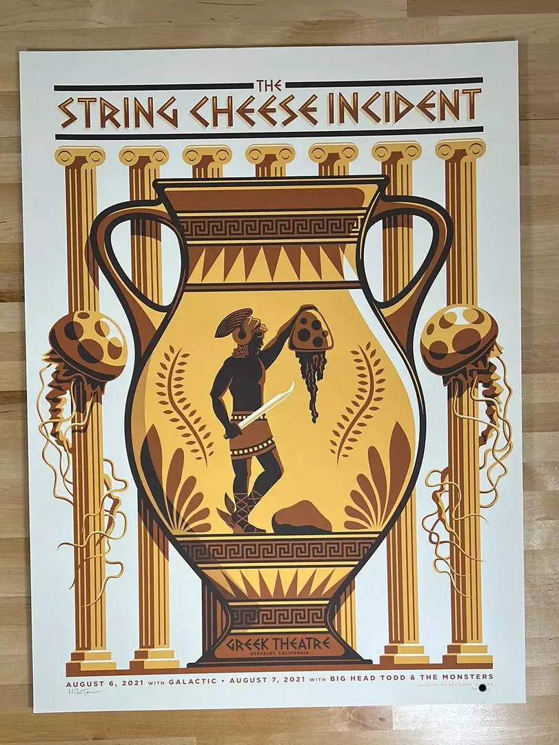 String Cheese Incident - 2021 Mike Tallman Poster Berkeley, CA Gig Posters 4 String Cheese Incident - 2021 Mike Tallman Poster Berkeley, CA Gig Posters