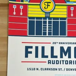 The Fillmore - 2021 Mike Tallman Poster Denver, CO 20th Anniversary Colorado
