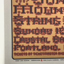 Gig Posters Yonder Mountain String Band - 2007 Gary Houston Poster Portland, OR Crystal Ballroom 13 Gig Posters Yonder Mountain String Band - 2007 Gary Houston Poster Portland, OR Crystal Ballroom
