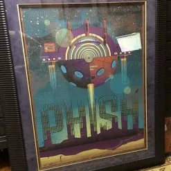 Phish - 2011 DKNG Poster Hollywood CA Hollywood Bowl FRAMED