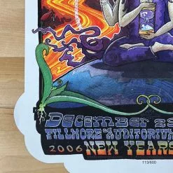 Yonder Mountain String Band - 2006 Robert Marx Poster The Fillmore Denver, CO 12/29-31