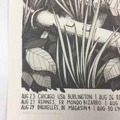 Gig Posters Big'n & The Great Brain - 2013 Justin Santora Poster Belgium Tour