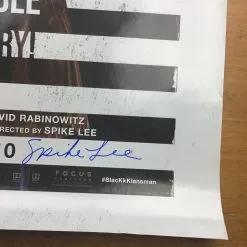 BlacKkKlansman - 2018 Ron Stallworth Poster Signed By Spike Lee