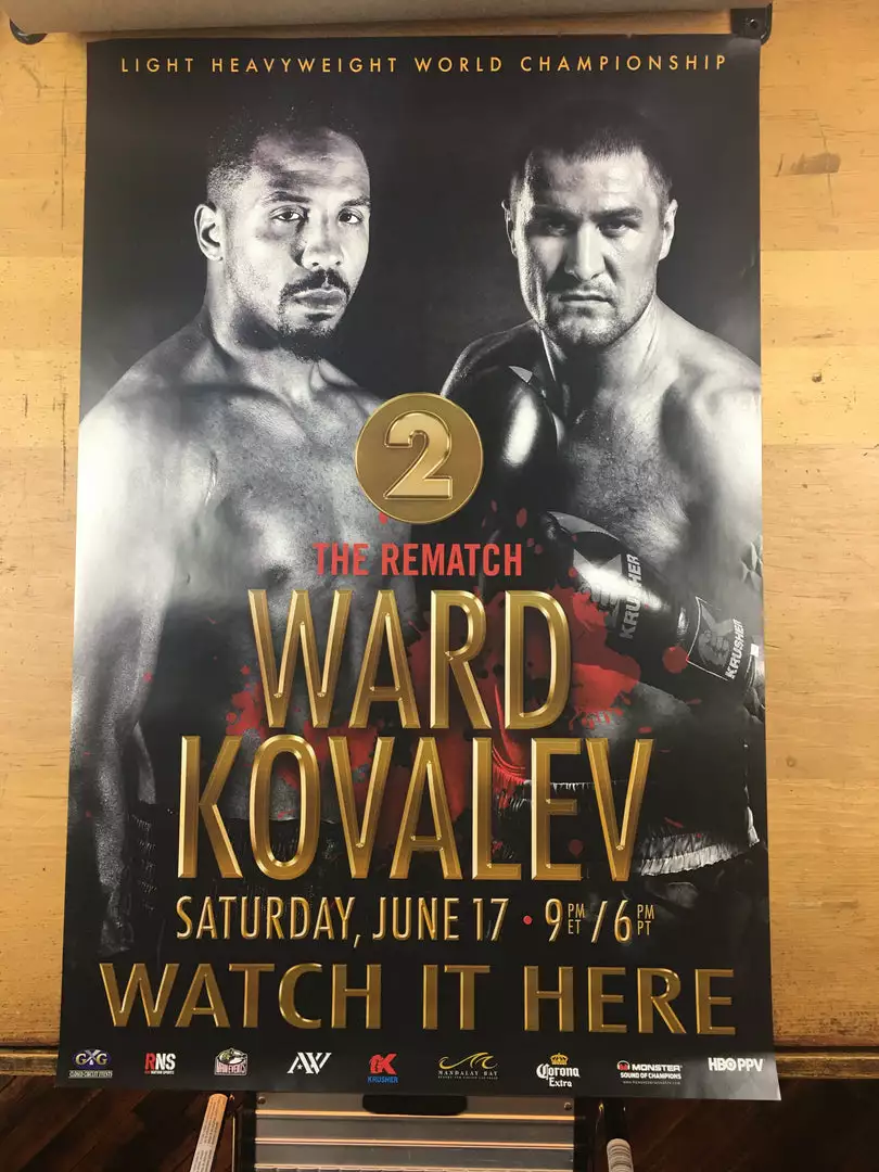Sold Out Posters Boxing - 2017 Ward Vs Kovalev 2 Poster 5 Sold Out Posters Boxing - 2017 Ward Vs Kovalev 2 Poster