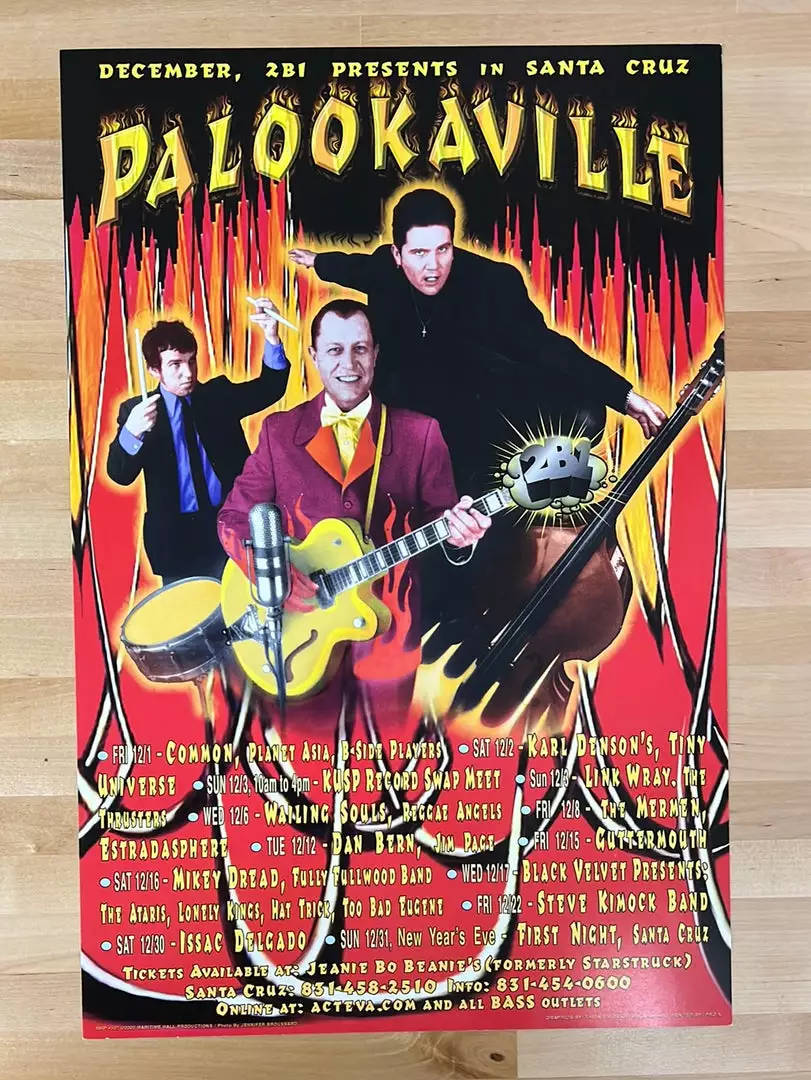 The Artworks MHP 107 December - 2000 Poster Palookaville Santa Cruz, CA 1st 4 The Artworks MHP 107 December - 2000 Poster Palookaville Santa Cruz, CA 1st