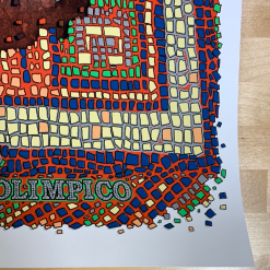 Pearl Jam - 2020 EMEK Streaming Poster Rome, Italy Stadio Olimpico Gig Posters