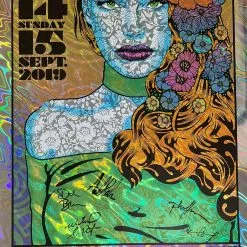 Colorado Greensky Bluegrass - 2019 Chuck Sperry Poster Red Rocks Morrison, CO AUTOGRAPHED FOIL