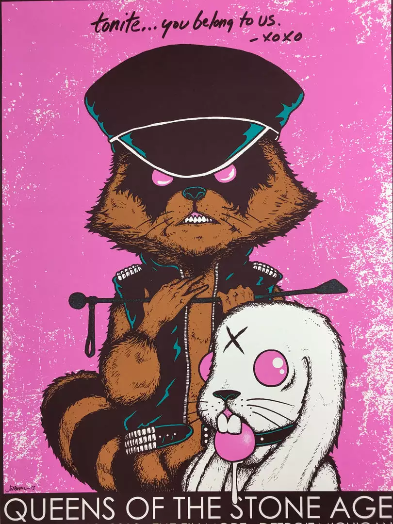 Queens Of The Stone Age - 2013 Jermaine Rogers Poster Detroit Fillmore 3 Queens Of The Stone Age - 2013 Jermaine Rogers Poster Detroit Fillmore