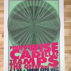 Pennywise - 1994 Matt Getz Poster Los Angeles, CA Shrine 1st Ed 9 Pennywise - 1994 Matt Getz Poster Los Angeles, CA Shrine 1st Ed