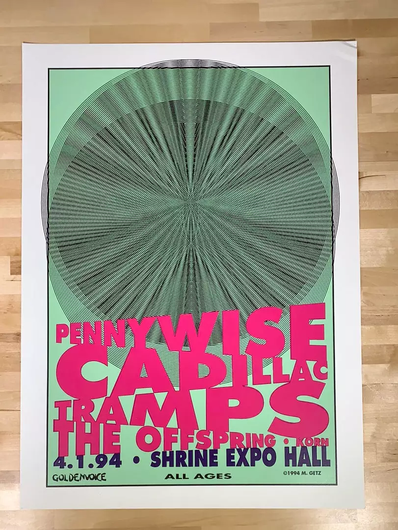 Pennywise - 1994 Matt Getz Poster Los Angeles, CA Shrine 1st Ed 4 Pennywise - 1994 Matt Getz Poster Los Angeles, CA Shrine 1st Ed